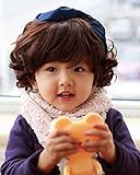 Ｈａｒｖｅｓｔｍａｒｔ　キッズ　ベビー　フル　ウイッグ　お宮参り　七五三　発表会　誕生会 (Ｍ（3-8歳）, ブラック)