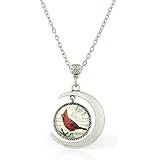 wushimaoyi CrescentネックレスCardinalジュエリーCardinalペンダントCardinalネックレスペンダント女性用