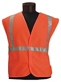 Jackson Safety ANSI Class 2 Mesh Standard Style Polyester Safety Vest with Silver Beaded Reflective 