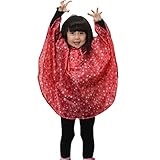 子供用 レインコート キッズ 女の子 ガールズ 子ども 子供 携帯ポーチ付き おしゃれ かわいい レインポンチョ 星 トッド 柄 カッパ 新学期 用 子どもレインコート ランドセル 小学生 雨具 レイ