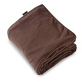 mofua モフア マイクロフリース 掛布団カバー(ファスナー式) シングル ブラウン 500...