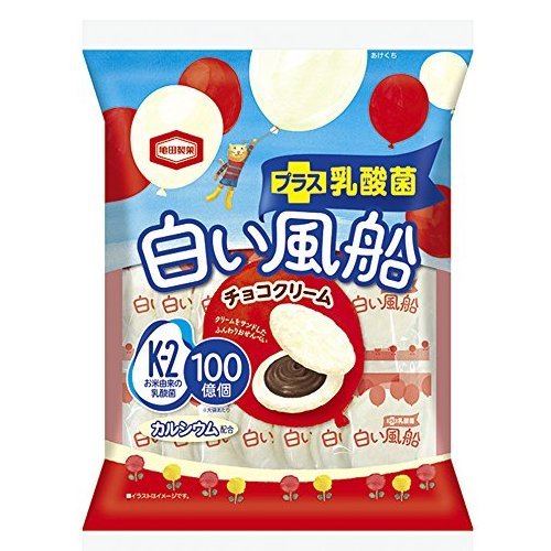 亀田製菓 白い風船チョコクリーム 18枚