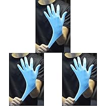 Amazon | [川西工業] ニトリル極薄手袋 粉なし 100枚入 #2041 ブルー S