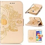 Samsung Galaxy S5 ケース UNEXTATI 落下防止 耐衝撃 液晶保護 手帳型 保護カバー カード収納ホルダー付き スタンド機能 高品質 手触り良い Samsung Galaxy S