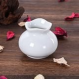 おしゃれ　可愛い 小さい ミニ 花瓶 花入 一輪挿し　花器　ましっろ　陶器 　ホーム　店舗　卓上　インテリア　飾り　小物　3タイプ選べる タイプB