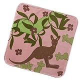 Breganwood Organics Baby & Toddler Hooded Towel Pale Rose Kangaroo, Outback Collection by Breganwood