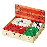 スケーター(Skater) フードコンテナ & おしぼり ギフトセット 1500円 ミッキー フェイス ディズニー 日本製 SET927