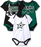 NHL新生児Stars " Hat Trick " 3pieceボディスーツセット ブラック