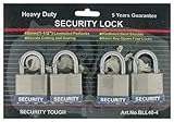 ToolUSA 4 Piece – ( 40 mm )ラミネートPadlock Set : lock-73144 40-mm B0013VRY3Q