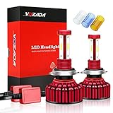 LEDヘッドライト 新車検対応 4面発光 CSPチップ H7 12000LM 120W 2年保証 二重放熱 静音 IP68防護 360度調整