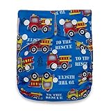 Kawaii Baby Good Night Heavy Wetter Cloth Diaper 2 Microfiber Inserts Firetruck by Kawaii Baby