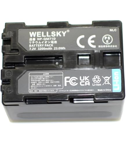 Amazon | WELLSKY NP-QM91D / NP-QM91 / NP-FM90 互換バッテリー