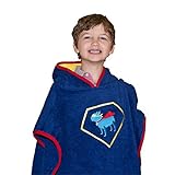 28 x 30 Super Hero Poncho, Navy, Frenchie Mini Couture by Frenchie Mini Couture