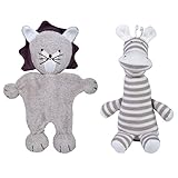 Under the Nile Natures Nursery 2 pc。おもちゃバンドルライオンLovey & Giraffe Lovey