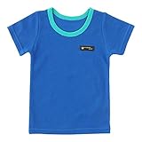 (チャックル) chuckle 鹿の子フライス半袖インナーシャツ【15SS】 ブルー 100cm P3439-100-31