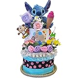 出産祝い ディズニー おむつケーキ スティッチ 内祝い ダイパーケーキ 男の子 オムツケーキ 女の子 パンパース 26枚 2113M