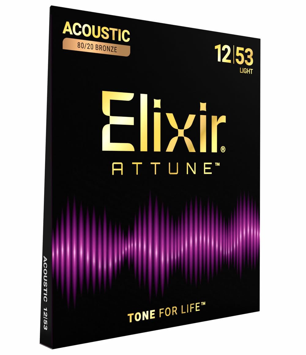 Elixir エリクサー アコースティックギター弦 ATTUNE 80/20ブロンズ .012-.053#23052 【国内正規品】 | Light