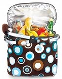 Picnic Plus Psm-148Co Shelby Collapsible Market Tote- Cafe Ole