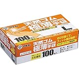 アトム　天然ゴム極薄手袋（左右両用）Lサイズ　No.319-100-L　5箱（500枚）