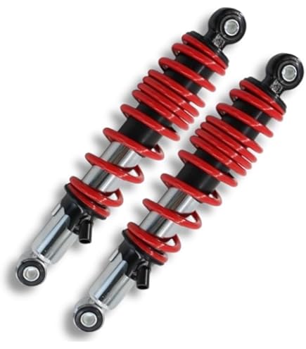 【237】 当時仕様 345mm 細巻き リア サスペンション 赤 × 黒 237】 当時仕様 345mm 細巻き リア サスペンション 赤 × 黒の