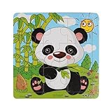 Tenworld Baby Educational Gift Wooden Jigsaw Puzzles Toy (Panda) by Tenworld