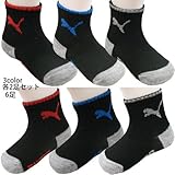 PUMA プーマ ベビー クルー ソックス 靴下 6足セット 12/24ヶ月 10～12.5cm [Baby Product]