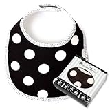 ベビーギフト　スタイ（丸型）　polka dot large(black)　B3300210