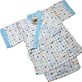 子供用甚平 二重ガーゼ生地 100ｃｍ 水玉 金魚