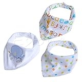 7 # Little Elephant 3pcsベビーガールズボーイズキッズ三角形ヘッドスカーフBandana Bibs SalivaタオルDribble