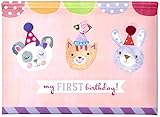 C.R. Gibson Gibby and Libby Pop Up Photo Brag Book, First Birthday Girl by C.R. Gibson