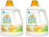 Natural Laundry Detergent - 2x Concentrated HE Machines - Light Citrus Scent - Non-Toxic Plant-Based