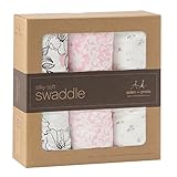 エイデンアンドアネイ おくるみ 3セット swaddling wrap ブランケット ギフト 出産祝い コットン (カラー：meadowlark) 9212 [並行輸入品]