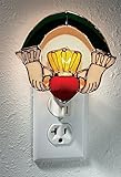 Irish Night Light – ステンドグラスクラダnight-light – Irish Decor – 聖パトリックの日装飾 – アイルランドのギフト