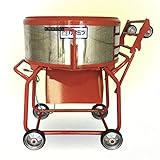 こね太郎 ステンレス 鉄ツバ付 コンクリート セメント ミキサー シューター 付 カート車取り 100L KMT-3.5HS カネミツ 代不