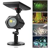 【2018最新型ソーラー式レーザーライト】FVTLED 投影ランプ レーザーライト IP65防...