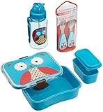 SKIP HOP ランチピクニックセット/オウル 【ランチボックス・ストローボトル・フォーク&スプーン】 STSH002302