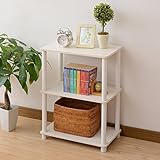 山善(YAMAZEN) ラック スリム 幅47 3段 3ISR-3IN(WW3/WH) ホワイトウォッシュ