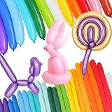 バルーンアート 風船 100本セット 細長い風船 マカロンカラー マジックバルーン ツイスト丈夫 誕生日会飾り付け イベント パーティー 結婚式