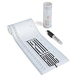 英国製 トールテープ(Talltape) 壁掛け身長計 200cm レギュラー プラスチック製 TTB (シンプルブルー)