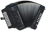 Hohner Compadre E/A/D 3-Row Diatonic Accordion - Black [並行輸入品]