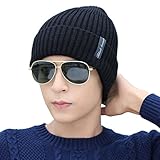 Pawaca ニット帽 タグ付き ニットキャップ 帽子 秋冬春用 ボーイズ　メンズ　ユニセックス帽子　フリーサイズ 　ブラック
