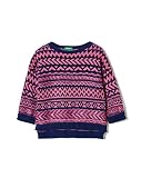 (ユナイテッドカラーズオブベネトン) UNITED COLORS OF BENETTON KIDS編み地パターンカラフルニット・セーター パープル XXS (100cm相当)