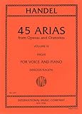 ヘンデル: オペラ、オラトリオから45のアリア(高声用) 第3巻/インターナショナル・ミュージック社/ピアノ伴奏付