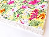 ハワイ ブランケット おくるみ ひざ掛け オーガニック コットン 綿 花 ボタニカル