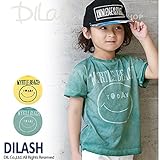 (ディラッシュ) DILASH薄手天竺半袖スマイルＴシャツ/夏 100 イエロー