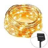 NALALA ソーラー イルミネーションライト 200LED 全長20M 電球間隔10cm ハロウィン装飾 ガーデンライト クリスマス 学園祭 LED飾りライト 8パターン点灯モード IP65防水 ウ