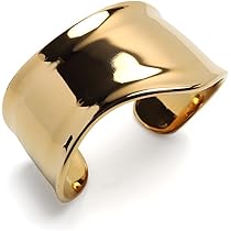 Amazon | ステンレス製 ワイドバングル ウェーブ シンプル