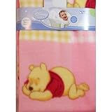 Disney Winnie the Pooh Piglet Fleece Blanket - Pink by Disney