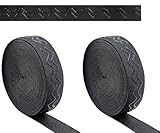 koundeneko 伸縮性バンド 滑り止め 平ゴム 2巻入り 幅20mm 高弾力 織ゴム 服 ズボン用 交換バンド 服 アクセサリー 手作り素材 ベルト交換 裁縫用 5m/巻