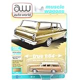 auto world 1:64SCALE PREMIUM 2021 Release 2 A "1963 CHEVY II NOVA 400 STATION WAGON (SADDLE TAN POLY)" オートワールド 1：64スケール プレミアム 2021リリース 2 A「1963 シェビー II ノバ400 ステーションワゴン(サドル・タン・ポリー)」